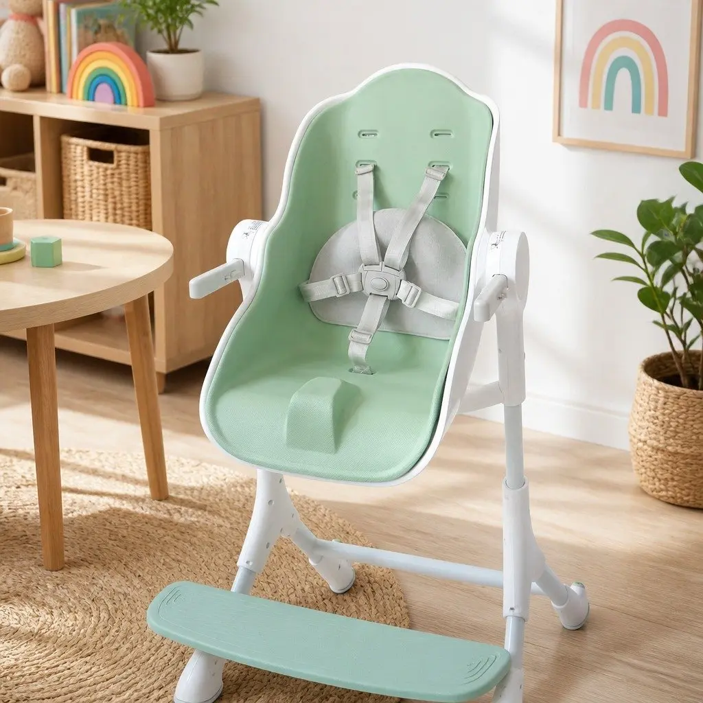 2-in-1 Seat Cushion Grey Universal Size Comfort Support Pad for Highchair Car Stroller