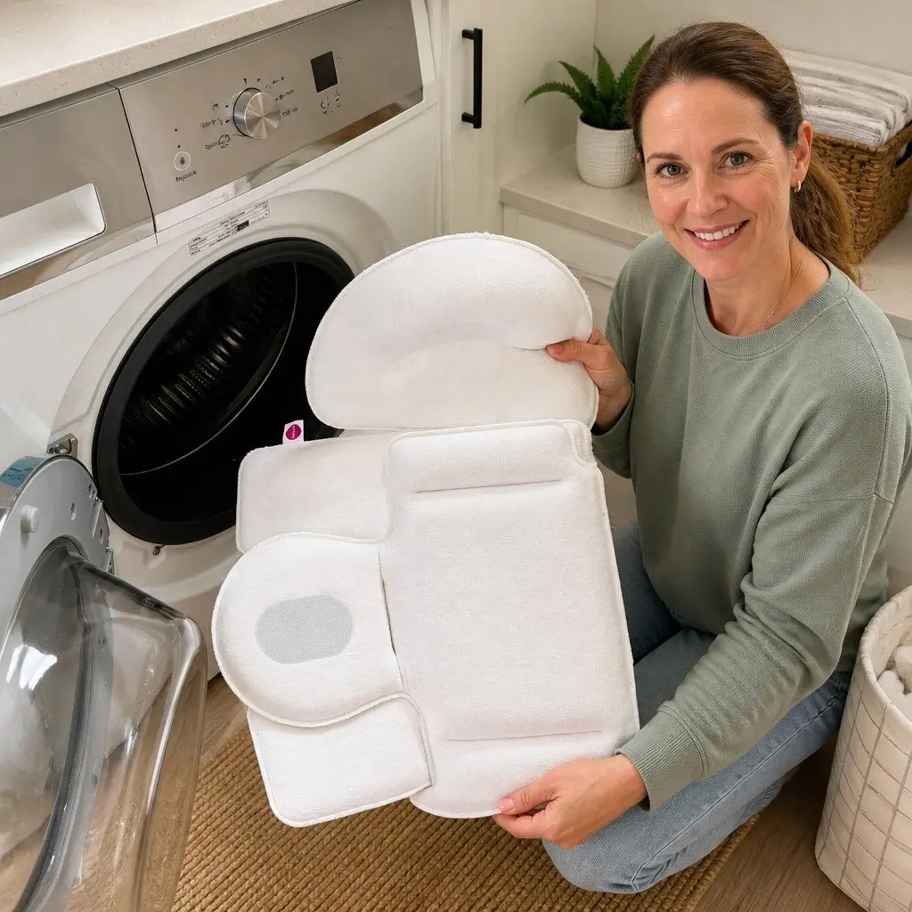 2-in-1 Seat Cushion Grey Universal Size Comfort Support Pad for Highchair Car Stroller