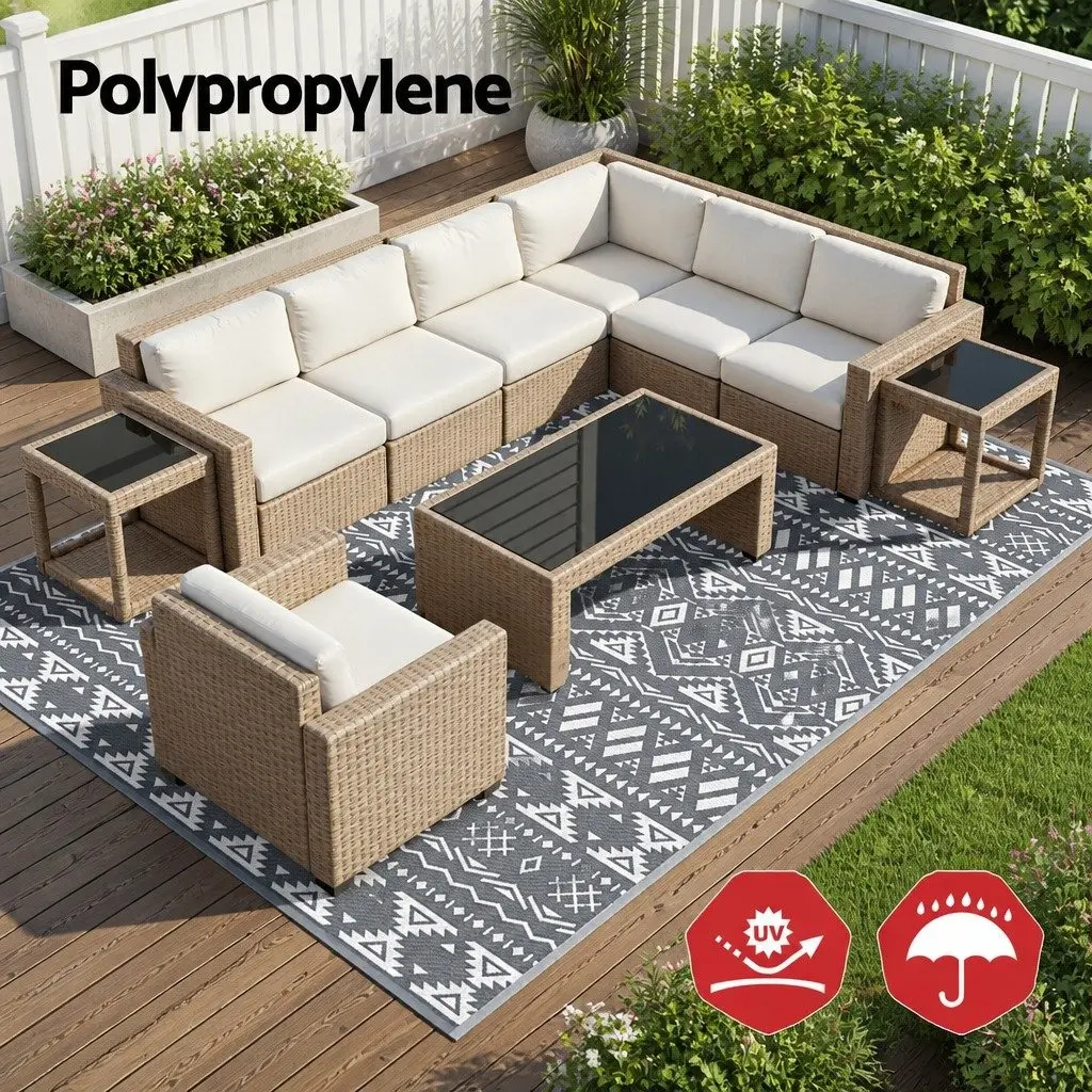 Grey Outdoor Area Rug