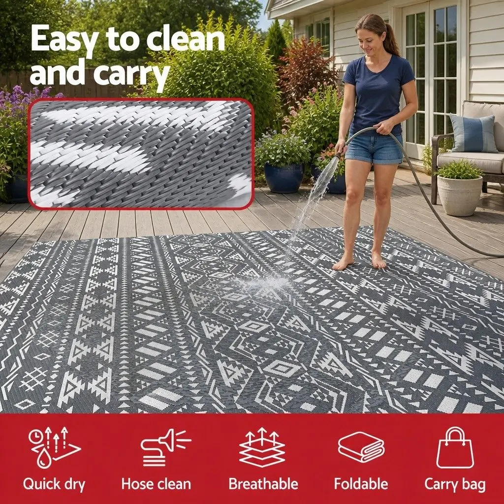 Grey Outdoor Area Rug