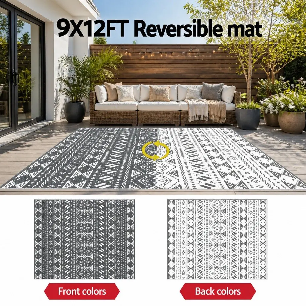 Grey Outdoor Area Rug