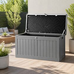 Concise 190L Lockable Garden Storage with Bench