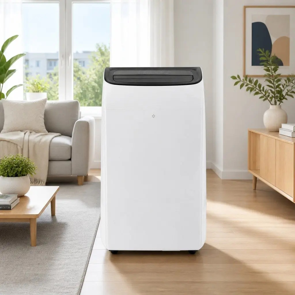 Portable Air Conditioner White 12000BTU 3-in-1 Cooling Dehumidifier Fan with Remote Control