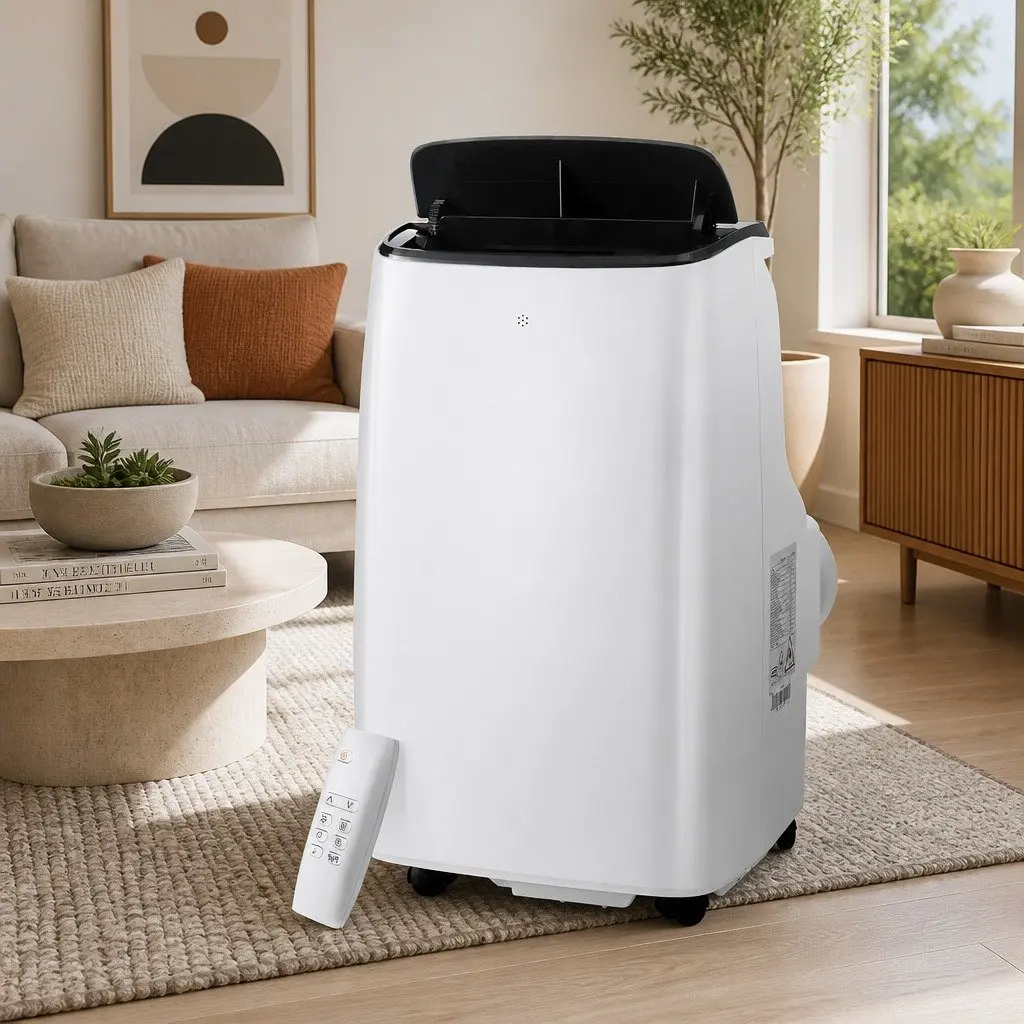 Portable Air Conditioner White 7000BTU WiFi Smart Remote Control 3-in-1 Cool Fan Dry Mode