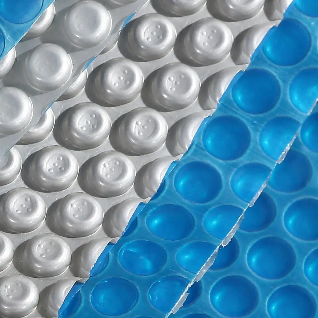 Solar Swimming Pool Cover Blue Silver 10 X 4.7M 400 Micron Heat Retention Bubble
