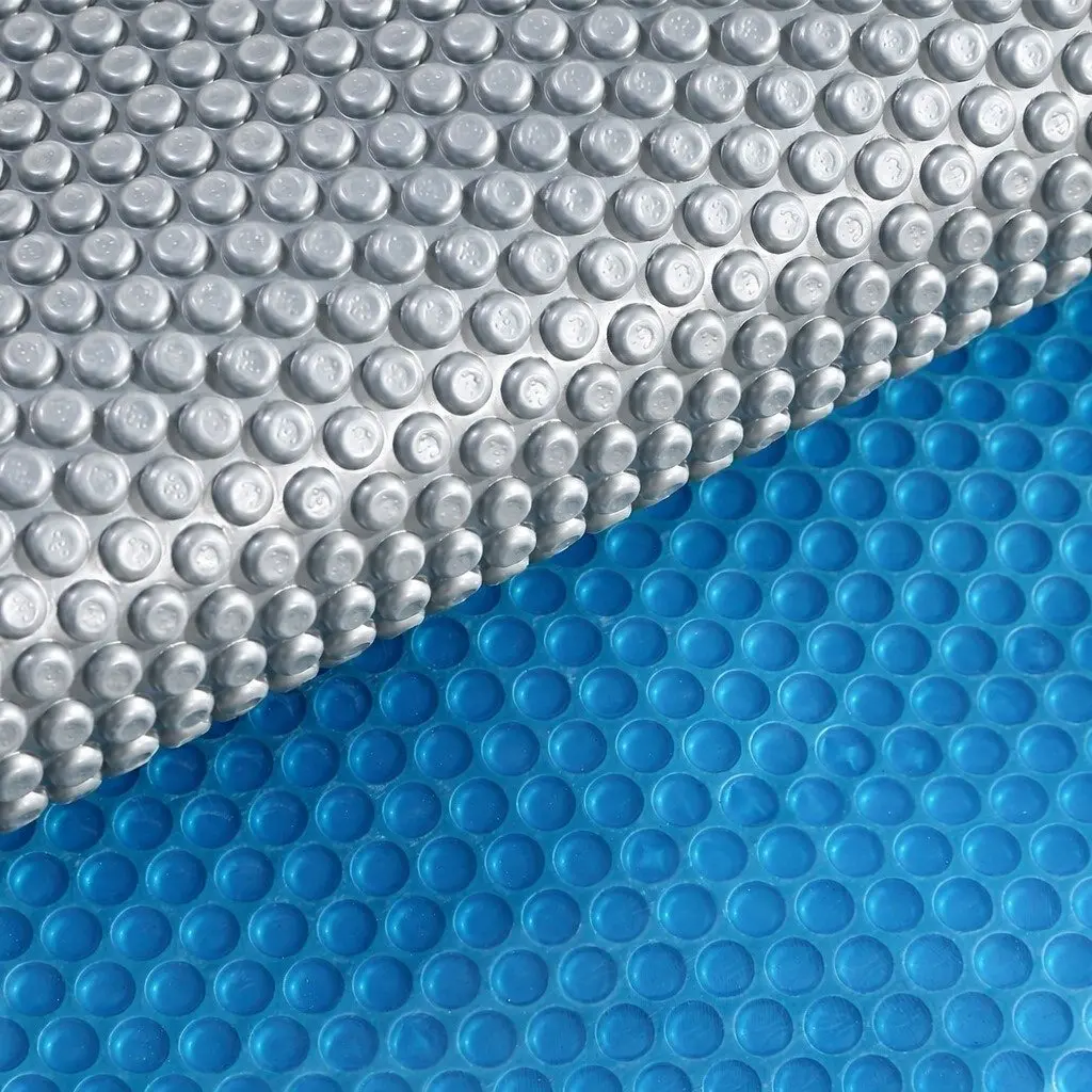 Solar Pool Cover Blue Silver 11m x 4m 400 Micron Bubble UV Chemical Resistant