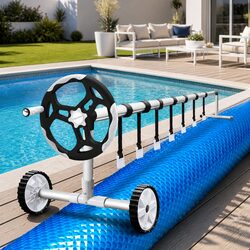 10x4m Solar Pool Cover with Efficient Roller System