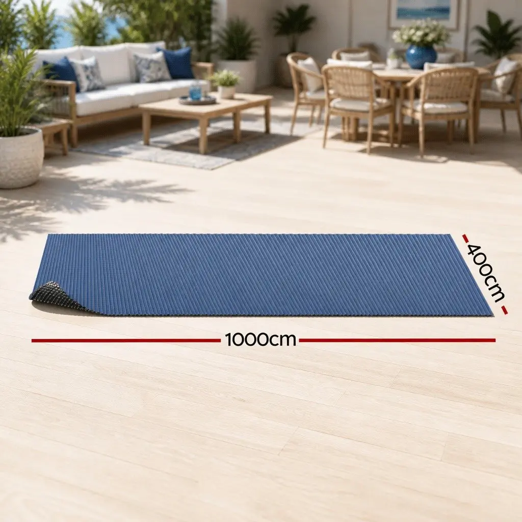 Pool Cover Blue Black 10x4m 600 Micron Solar Blanket Heat Retention Bubble