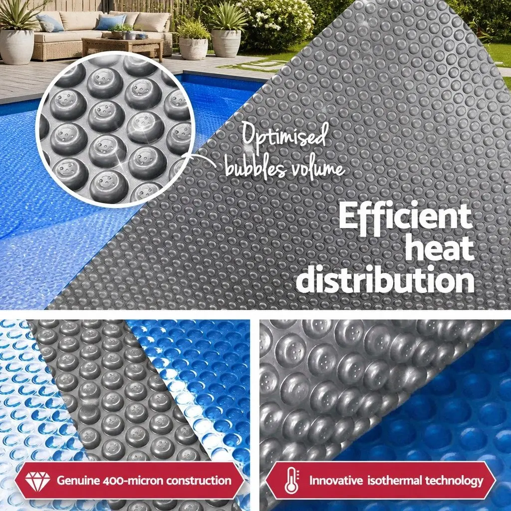 Pool Solar Blanket Cover Blue 11m x 4.8m 500 Micron Isothermal Heat Trap