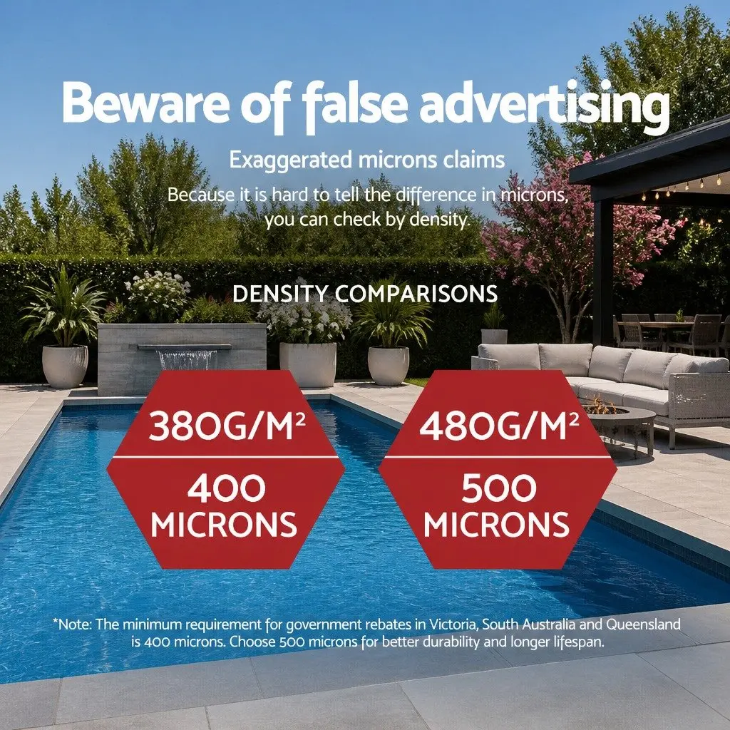 Solar Pool Cover Blue 11x4.8m 500 Micron Heat Retention