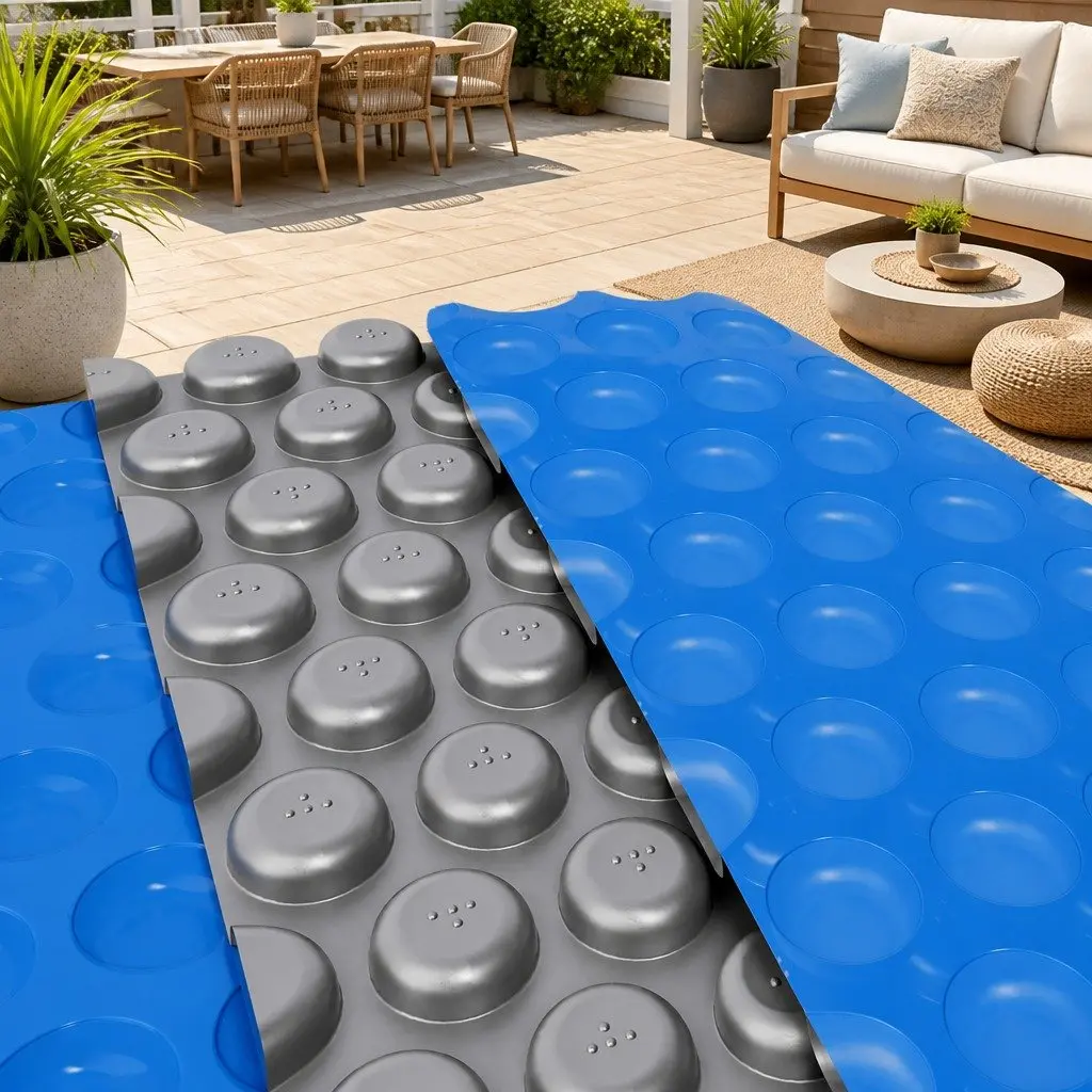 Pool Solar Cover 11x6.2m 600 Micron Bubble Swimming Pool Blanket Blue Silver