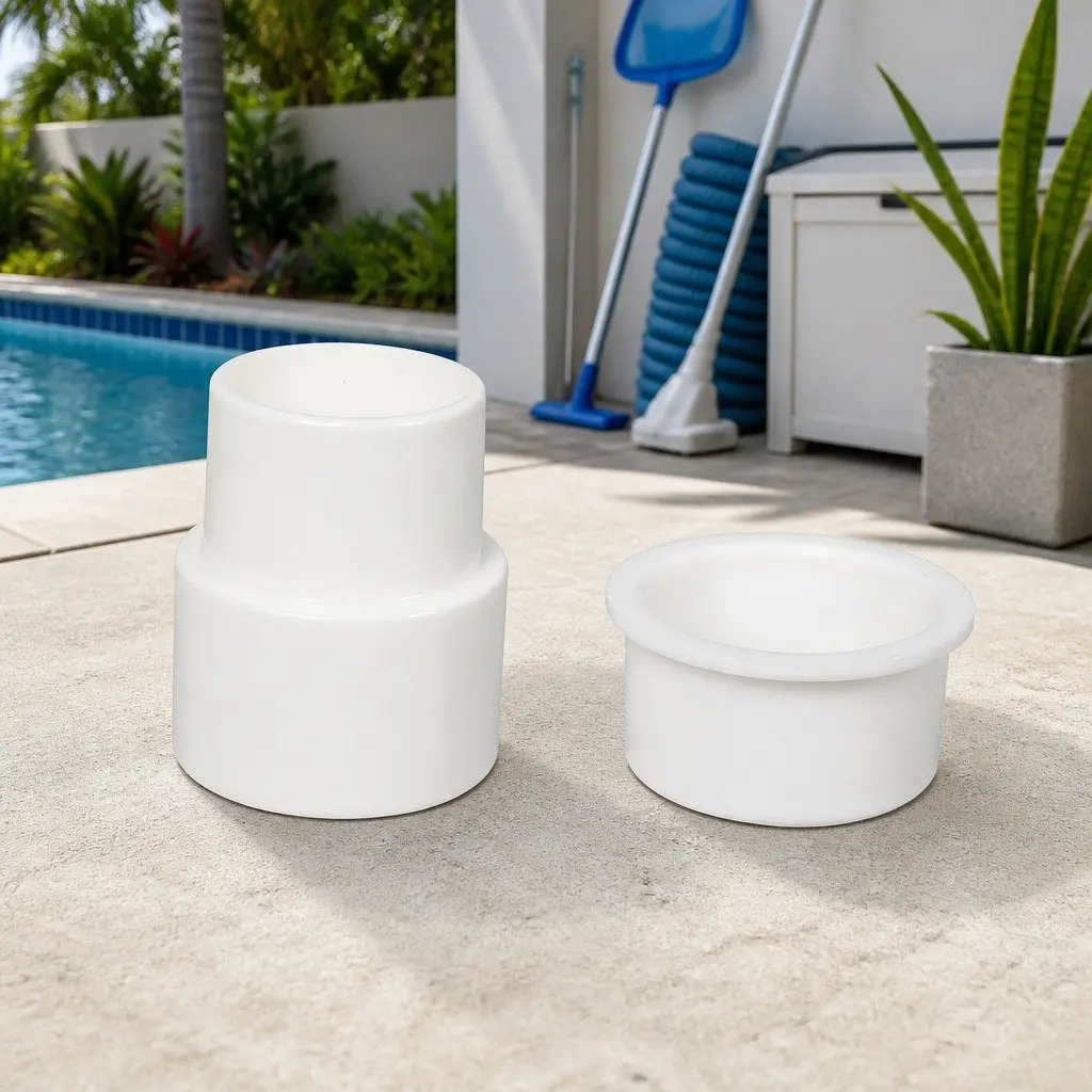 Pool Leaf Canister Blue Medium Clear Container Debris Catcher Filter System