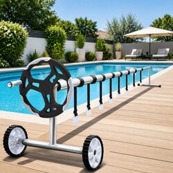 Compact and Effective Solar Pool Cover System