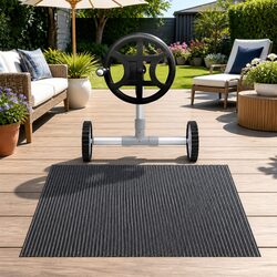 Compact Solar Pool Cover with Roller 6.5m x 3m for Your Pool
