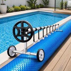 6.5x3m Solar Pool Cover and Roller for Your Needs