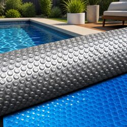 Solar Pool Cover 7x4m 500 Micron Bubble Blue Silver Isothermal Swimming Pool