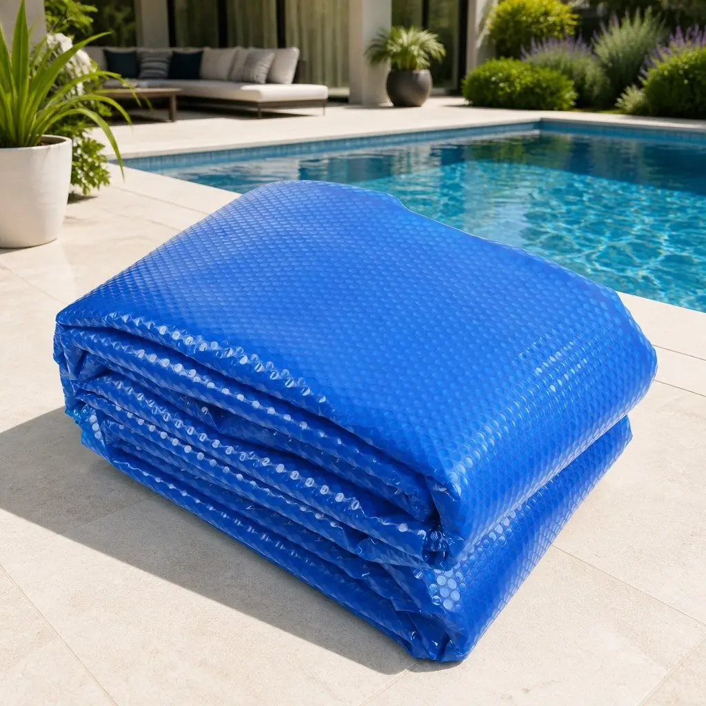 Solar Pool Cover 7x4m 500 Micron Bubble Blue Silver Isothermal Swimming Pool