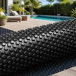 Pool Cover 7x4m Solar Blanket 600 Micron Bubble Heat Retention Blue Black