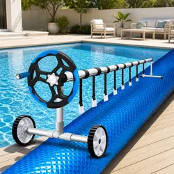 Concise 8x4.2m Solar Pool Cover with Roller