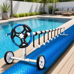 Compact 8x4.2m Solar Pool Cover with Convenient Roller