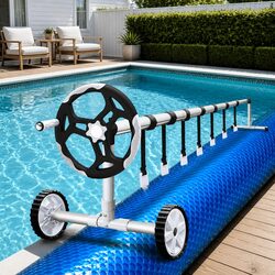 Concise 8x4.2m Pool Cover and Roller for Efficiency