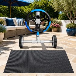 Compact Solar Pool Cover and Roller for Easy Use