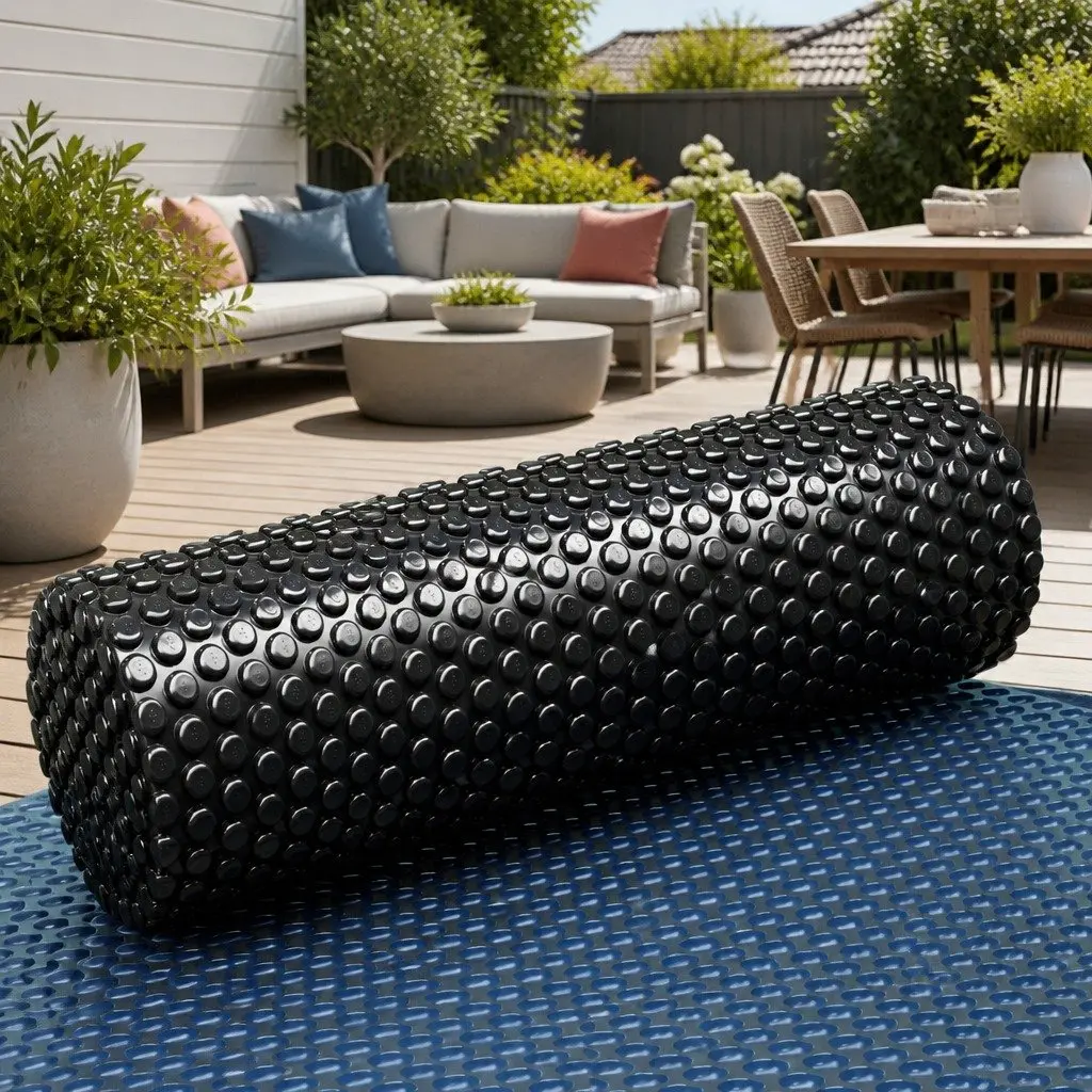 Swimming Pool Solar Cover Blue Black 8.5x4.2m 600 Micron Bubble Blanket Heat Retention