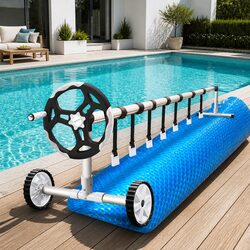 Efficient Solar Pool Cover 9.5x5m with Aluminium Roller