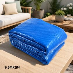 Compact 9.5x5m Solar Pool Cover with Efficient Roller System
