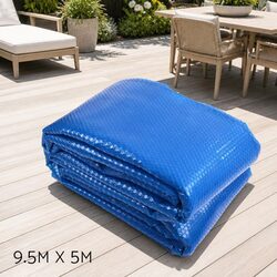 Pool Solar Cover 9.5x5m 500 Micron Swimming Pool Blanket Blue Silver Isothermal