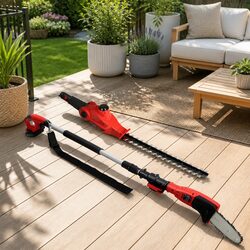 Cordless Pole Chainsaw Trimmer 20V Lithium Battery 8 Inch Cutting 2.7m Reach