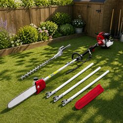 Get to Work with the 52cc Pole Chainsaw and Hedge Trimmer