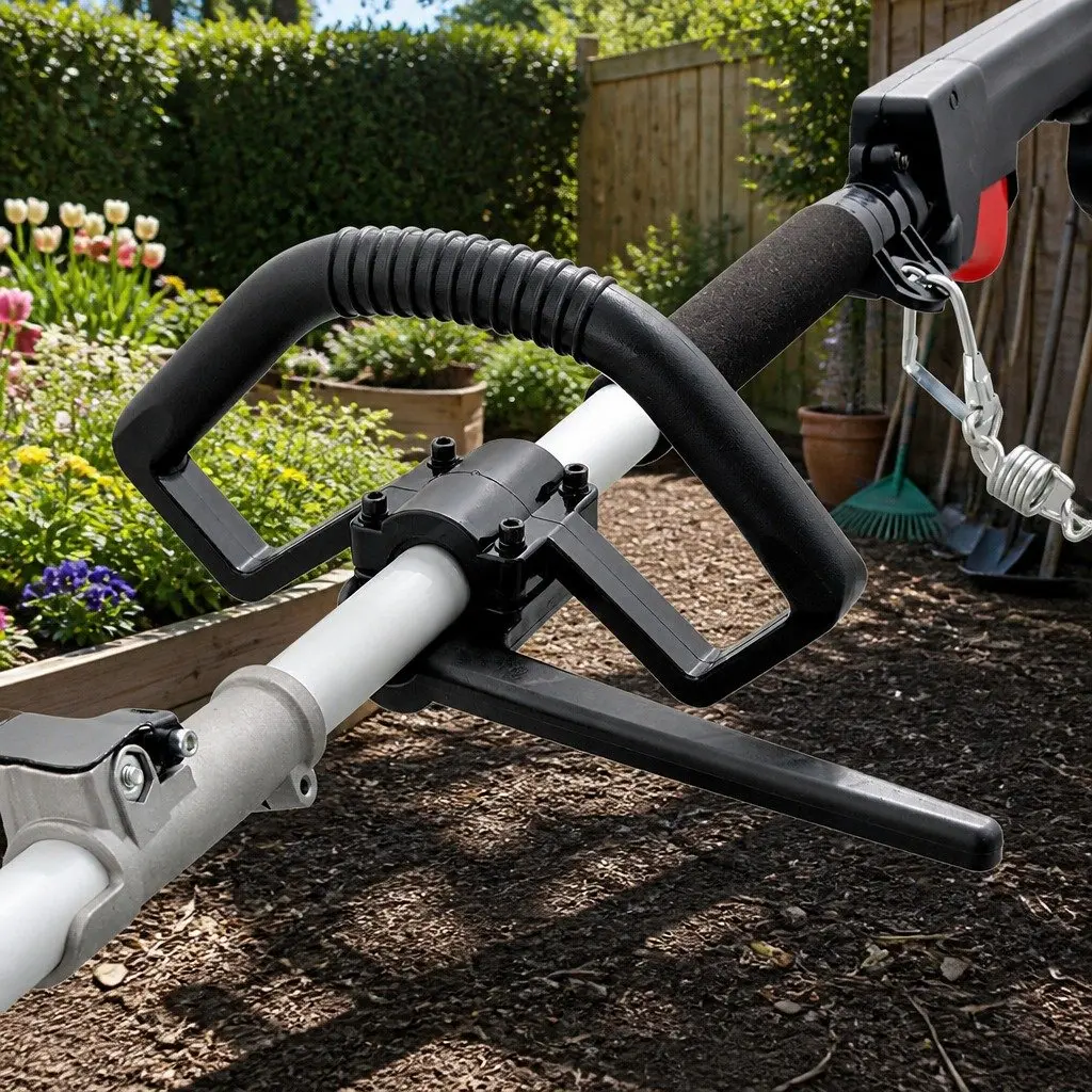 Pole Chainsaw Black 52cc 2-in-1 Hedge Trimmer Long Reach 5.6m