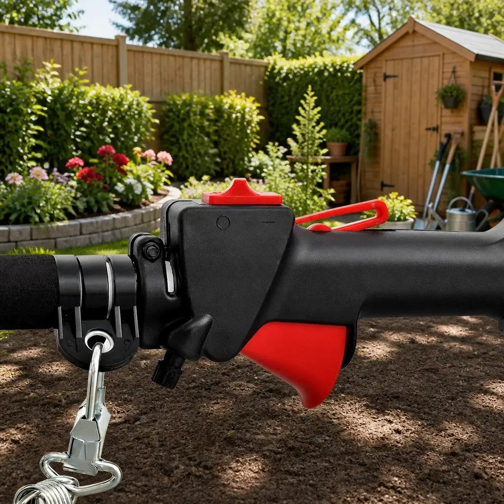 Pole Chainsaw Black 52cc 2-in-1 Hedge Trimmer Long Reach 5.6m