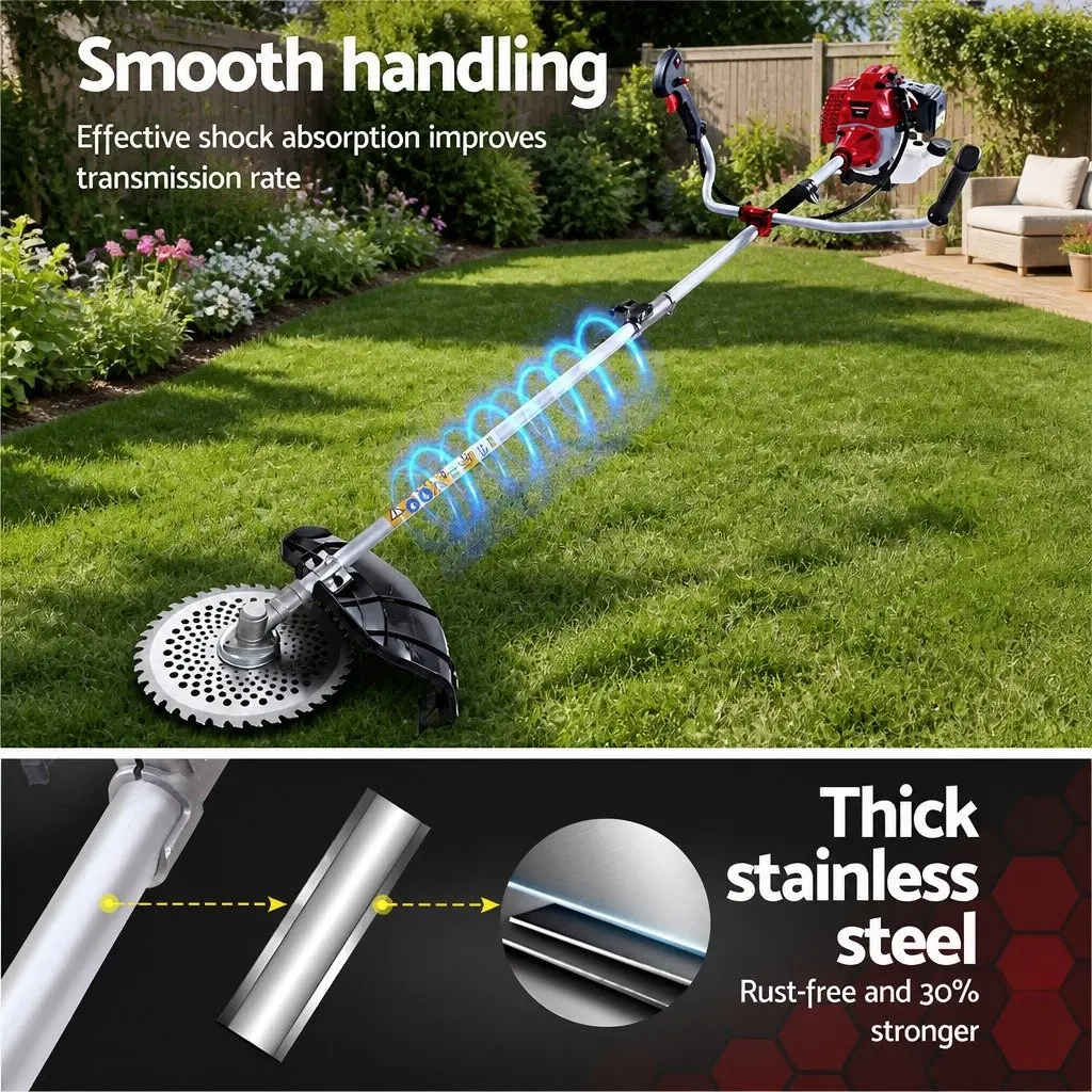 2 Stroke Pole Chainsaw Petrol Hedge Trimmer Tree Pruner 7 in 1 Multi Tool