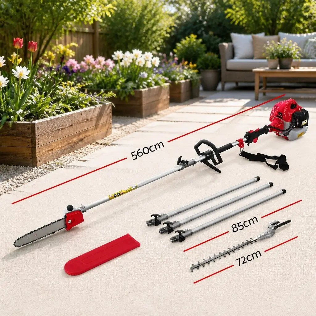 65CC Pole Chainsaw Hedge Trimmer for Home Use