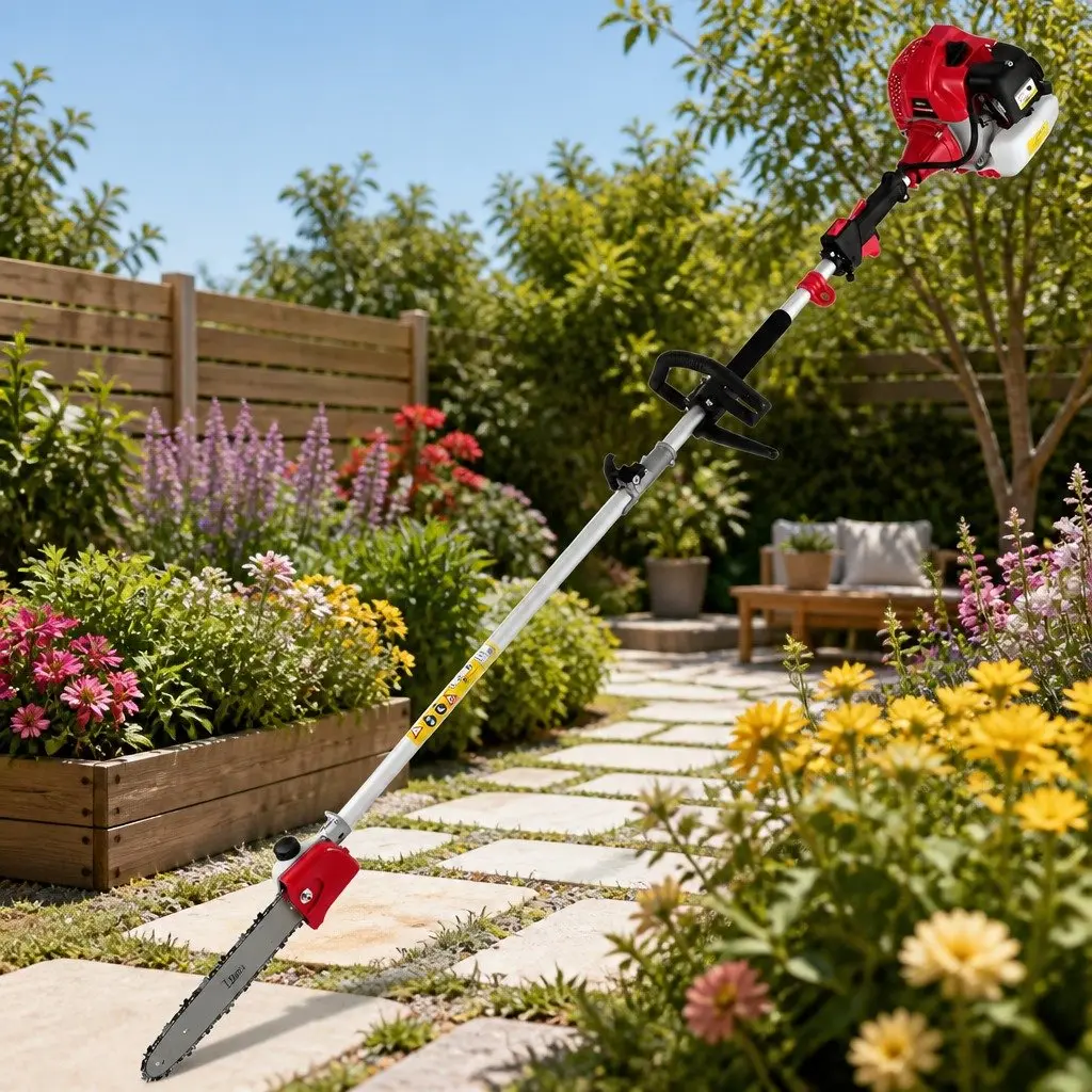 65CC Pole Chainsaw Hedge Trimmer for Home Use