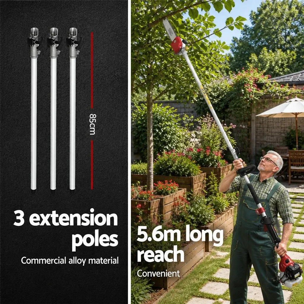 65CC Pole Chainsaw Hedge Trimmer for Home Use