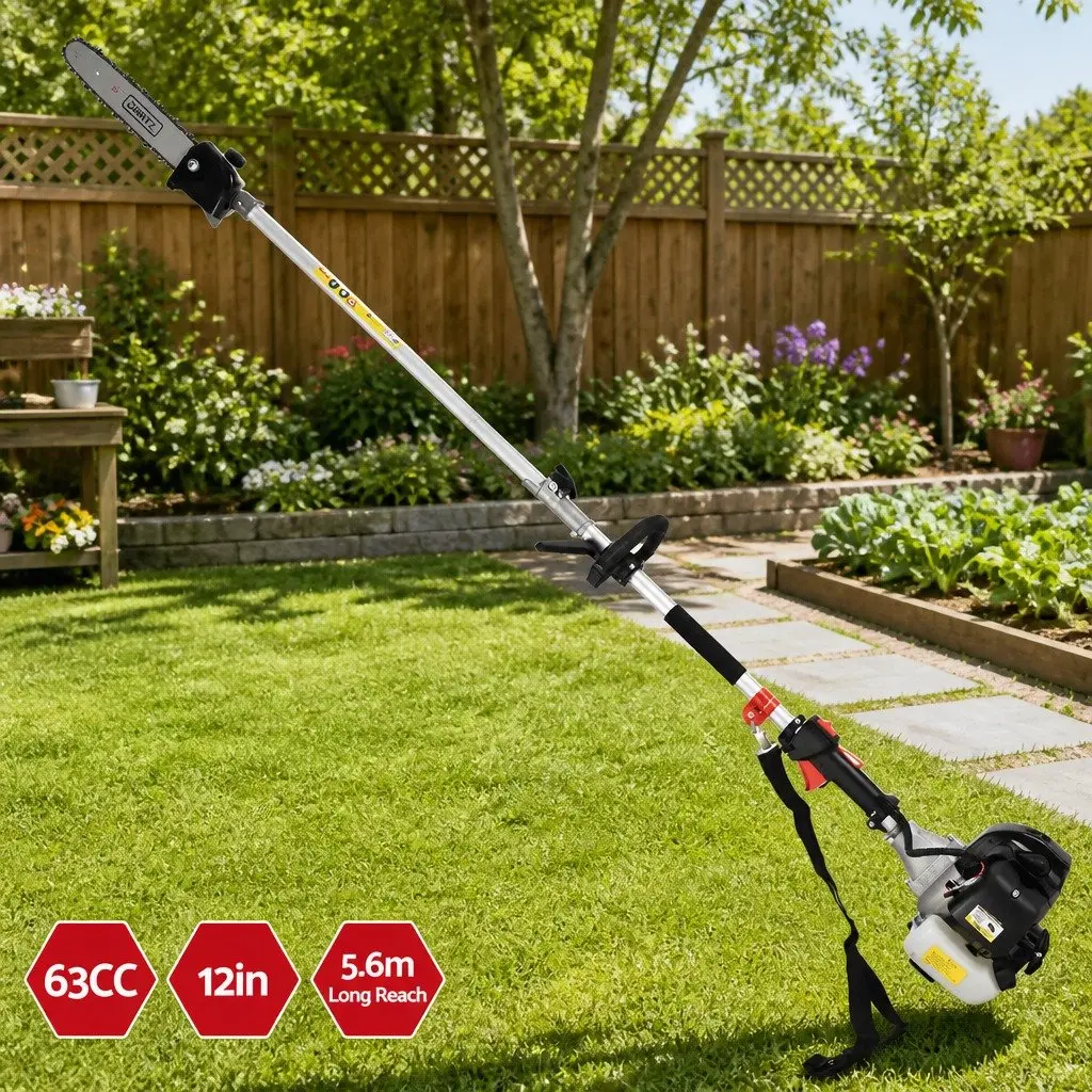 63cc Pole Chainsaw for Easy High Branch Cutting