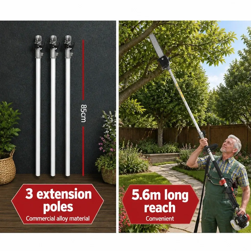 63cc Pole Chainsaw for Easy High Branch Cutting