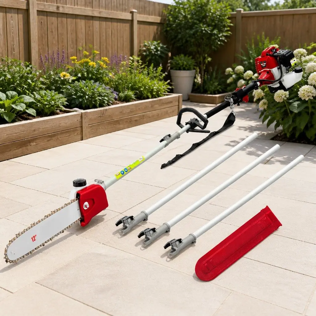 Pole Chainsaw with 12 Inch Bar for Trees