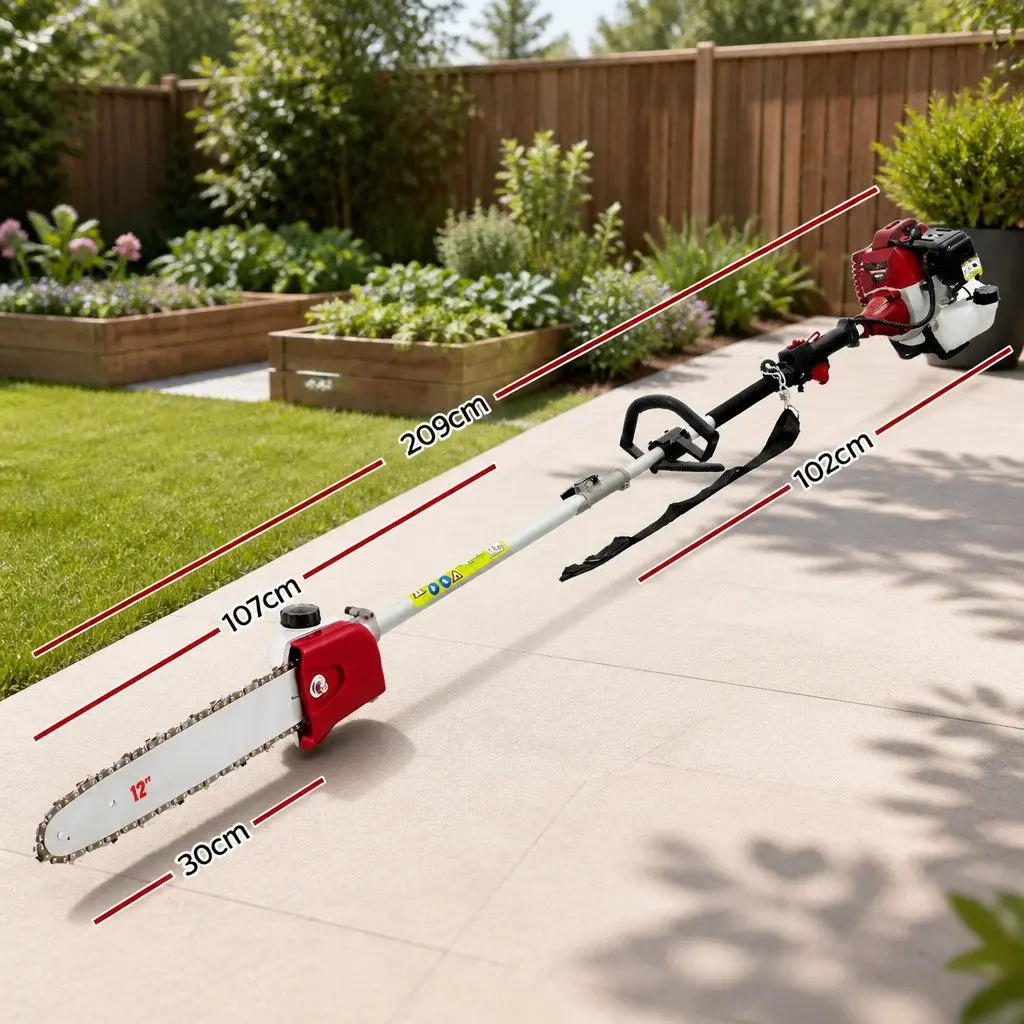 Pole Chainsaw with 12 Inch Bar for Trees