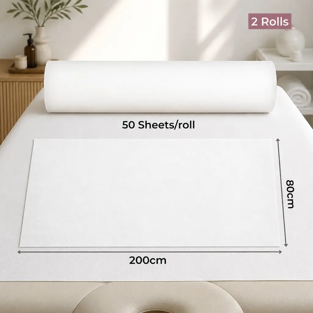 100PCS Disposable Bed Sheets Non-woven Waterproof Massage Table Cover Roll