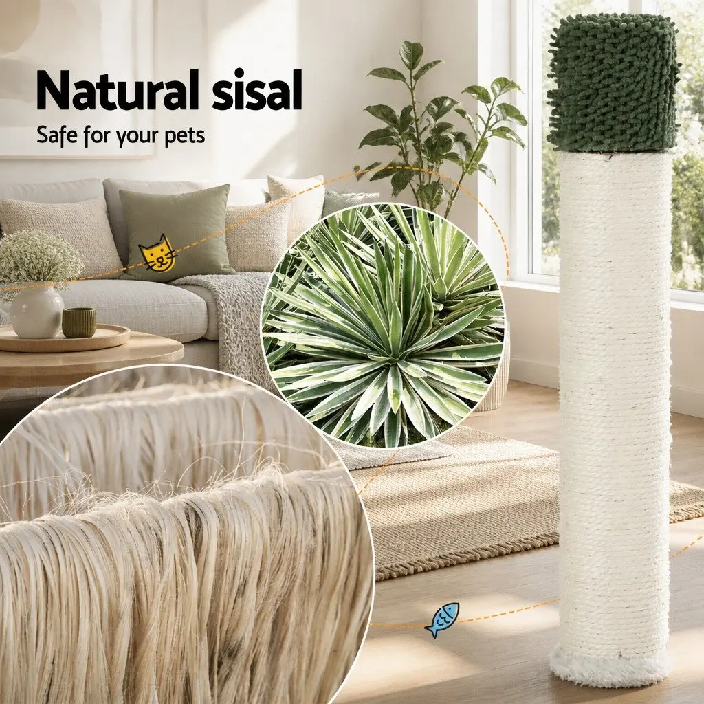 Cat Scratching Post Green 78cm Multi-Level Condo House Bed with Hammock and Activity Ball