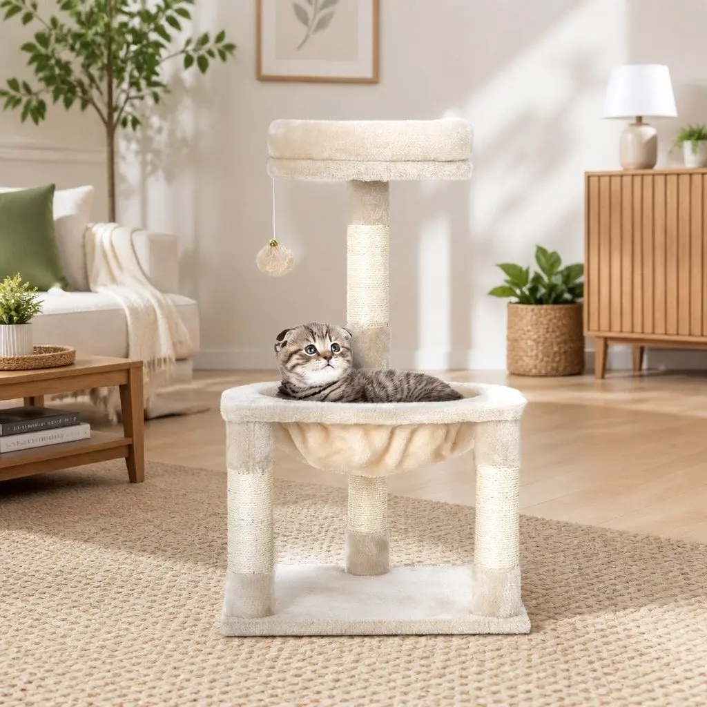 Cat Tower with Bed and Activity Ball