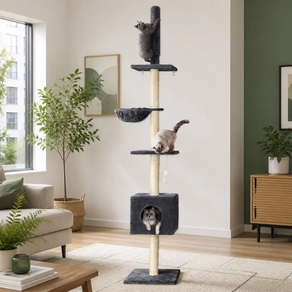 Cat Tree Tower with Adjustable Height