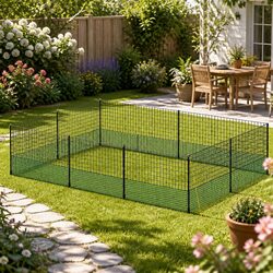 Poultry Electric Fence Net 25M x 125CM Chicken Enclosure Netting Posts Pegs