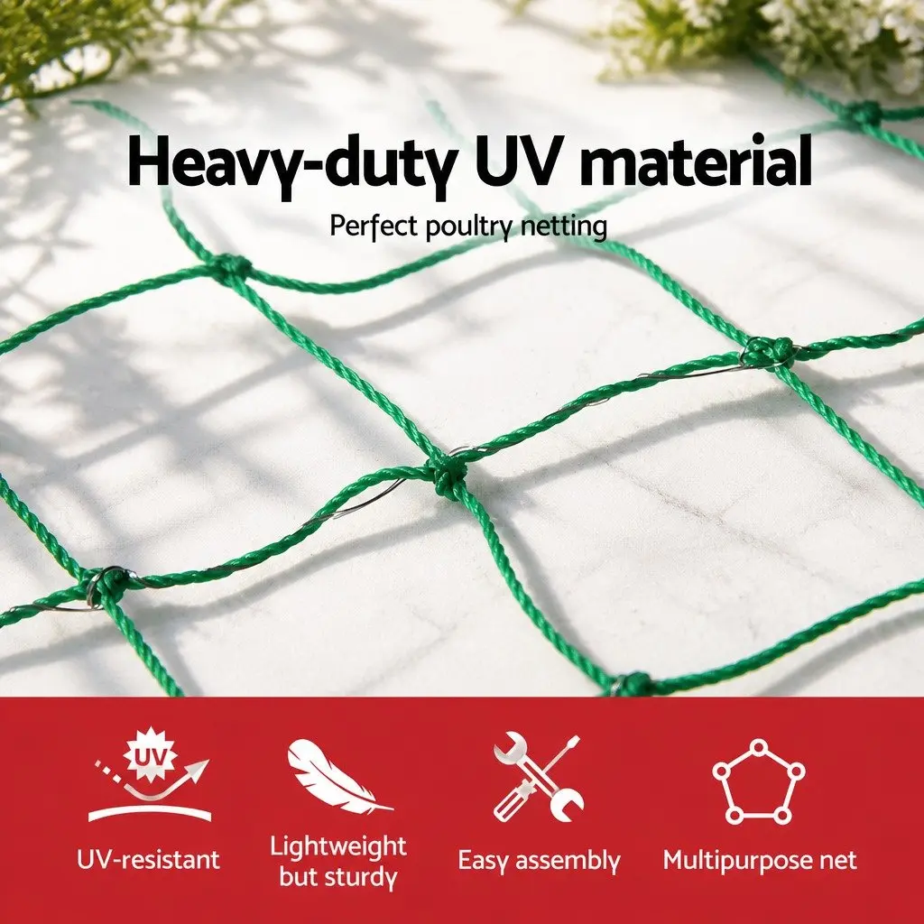 Poultry Netting Electric Fence 50m x 125cm Chicken Duck Goose Livestock