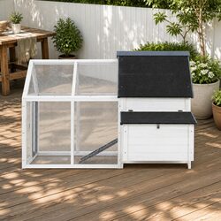 Compact Yet Spacious Wooden Pet Hutch 166cm x 120cm x 112cm