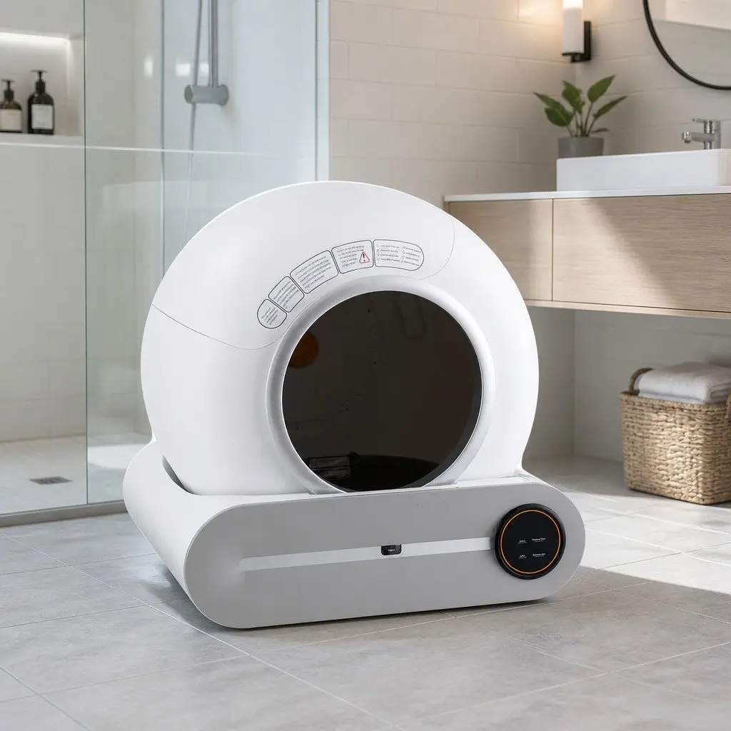 Automatic Cat Litter Box with Smart Technology